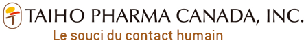 Taiho Pharma Canada logo: Le souci du contact humain